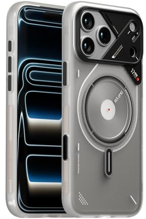 Aulumu A17 iPhone 17 Pro Magnetic Thermal Case with Camera Control, CoolHyper Cooling and IMD Technology, Compatible with Magsafe, Touch Translucent White