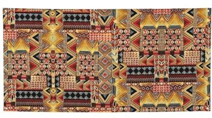 Afrikanischer Textil-Patchwork-Druck, vielseitiges Party-Banner, Erntedank- und Geburtstagsdekoration, für alle Anlässe