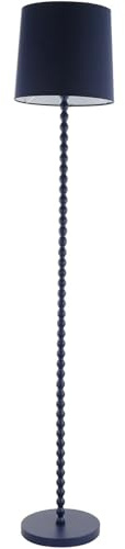 Wilko Contemporary Floor Lamp, Blue, Elegant Modern Standing Lamp for Living Rooms, Bedrooms & Modern Spaces