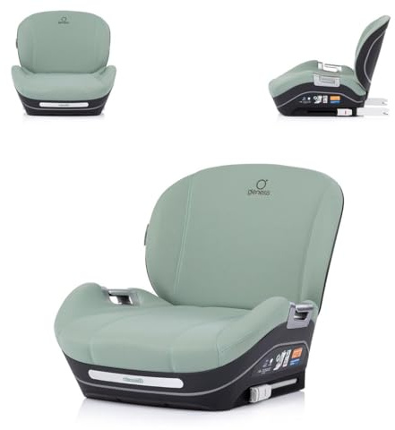 Chipolino Kindersitzerhöhung Genesis i-Size 125-150 cm Isofix, Rückenlehne grün