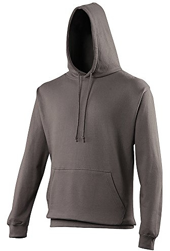 AWDis Men's College Hoodie, Grey (Steel Grey), XX-Large