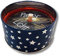 OLShop AG 10 Partylichter Flammschalen mit Blechhülle blau/Silberne Sterne Durchmesser: ca. 10,5 cm, Höhe: ca. 5,5 cm Partykerze Tischkerze Gartenkerze