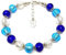 Venetiaurum - Bracelet pour femme avec perles en véritable verre de Murano et argent 925 - Bijou certifié Made in Italy