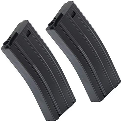 Airsoft Softair 2pcs 120rd Mag Mid-Cap Econ Magazin Für M4 M16 Serie Schwarz