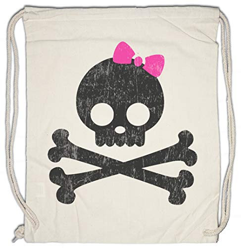 Urban Backwoods Girlie Skull & Bones Turnbeutel Sporttasche
