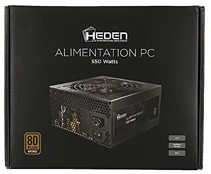 HEDEN – Fuente de alimentación para PC HEDEN 80 + Bronze 550 W