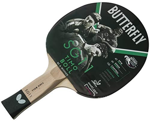 Butterfly SG11 Tischtennisschläger, Schwarz und Rot, 1 Stück