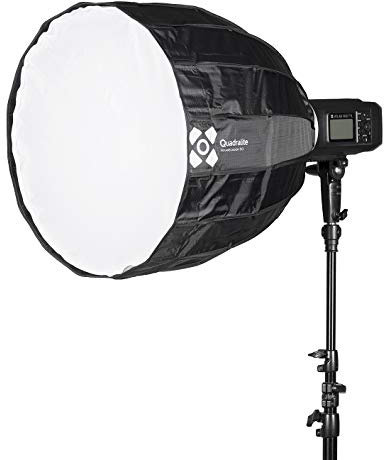 Quadralite Softbox Esadecagonale Parabolico Deep Richiudibile 50cm, Attacco Bowens