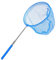Teleskop Kinder Kescher Ausziehbar Schmetterlingsnetz Fischernetze Fangen Klein Fangnetz Outdoor Zum Fangen von Insekten Bugs Angeln Garten Pool Outdoor Fischernetz | 37-85 cm (Blau)