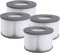 Miweba Original MSpa Whirlpool Ersatz Filter - Filterkartusche 4er Pack- Für aufblasbare Pools - Modelle ab 2020 - Comfort - Frame - Premium - Muse - Urban (4X Wasserfilter Modell ab 2020)