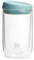BU Products Reusable Double Walled Glass Coffee Cup | Travel Mug | Splash Proof Antibacterial Lid | BPA Free | Cappuccino Latte Flat White Glass Mugs | Vacuum Insulated | 12oz/340ml Mint Green