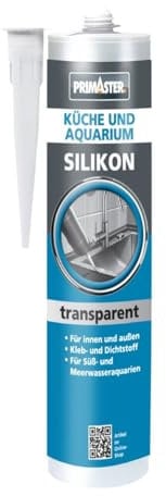 Primaster Silikon Küche & Aquarium Transparent 300ml Kleb- und Dichtstoff