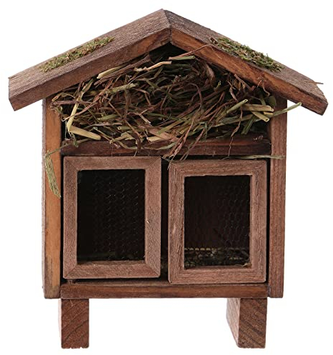 Holyart Stall für Hennen oder Kaninchen mit Stroh für Krippen 10/12cm
