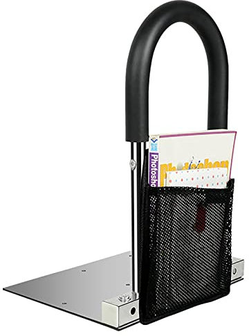 KCTOT Sichere Bettgitter-Safety Bed Rail, Rostfreier Stahl Bettgitter Für Ältere Personen, Sicherheit Bettgeländer Für Ältere Schwangere&Behinderte (Color : (H) 46cm)
