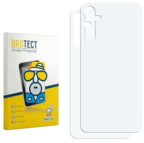 BROTECT Entspiegelungs-Schutzfolie für Samsung Galaxy A34 5G (Rückseite) (2 Stück) Matte Displayschutz-Folie, Anti-Reflex, Anti-Fingerprint