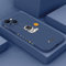 Niedliche Cartoon-Swing-Astronaut-Silikon-Telefonhülle für iPhone 14 13 12 11 Pro MAX X XS XR 7 8 Plus SE 3 Weiche TPU-stoßfeste Abdeckung, QQ Blue, für iPhone 12Pro Max