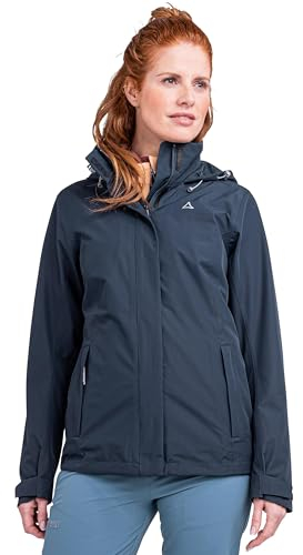 Schöffel Damen Jacket Gmund L Regenjacke, Navy Blazer, 42