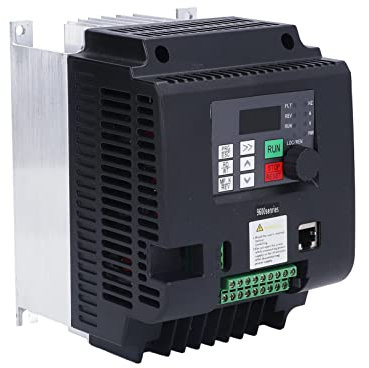 Invertitore di Frequenza, Monofase da 220 V a 3 Fasi, 380 V 5,5 KW, Convertitore di Frequenza Regolabile Multistadio per Frantoi Industriali, Mulini
