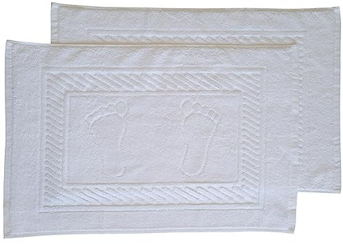 Galitex - 2 Toallas de Suelo para Hoteles, Alfombras Baño100% Algodón, 45x70 cm