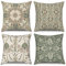 ASDCXZ Kissenbezug 50x50 cm 4er Set, Modern Retro Boho Style Geometrie Muster Beige Sofa Dekokissen Kissenbezüge Kissenhülle Waschbar Polyester Flachs Textil Outdoor Kopfkissenbezug Kissen Bezug