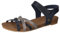 MUSTANG Damen Sandalen Blau/Silber EU 39