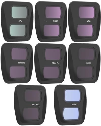 ND-Filter für DJI Air 3 Filter-Set Objektiv Gimbal Protector Kamera ND8/16/32/64/1000 UV Wasserdicht Polar CPL Air3 Zubehör (Farbe: 8in1)