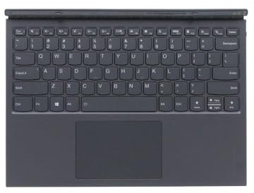 2 en 1 Tablet Duet 7 BT Folio Teclado Docking Para Lenovo Yoga Duet 7-13IML05 82AS 5D20Z51351 Inglés US Con Retroiluminación Gris Nuevo