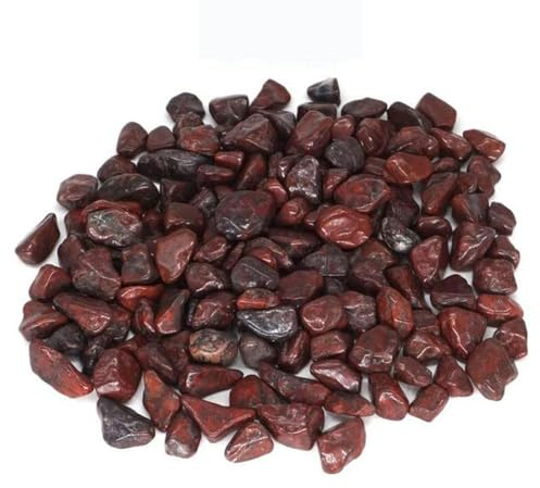 Natürliche Bulk-Trommelsteine, Kristallheilung, Mini-Rohesz, Gestein, Kies, Mineralprobe, Aquarium, Heimdekoration, 50/100 g, rote Blume, 100 g