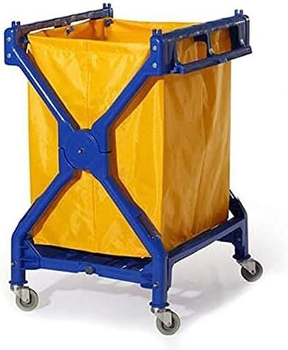 YUNYHAO Mobile Trolley, Laundry Trolley, Hotel Linen Collection Service Trolley, Laundry Folding Trolley Work Cleaning Trolley