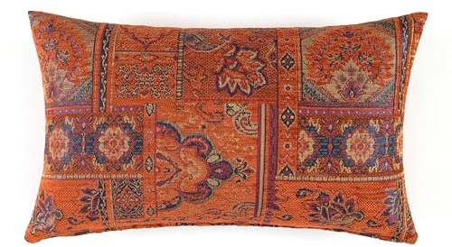 Kissenbezug im Kelim-Stil, türkisch, südwestlich, Navajo, Bohemian, marokkanisch, Boho, orientalisch, ethnisch, mexikanisch, Kelim, Teppichmuster, dekorativer Lendenwirbelkissen, 30 x 50 cm
