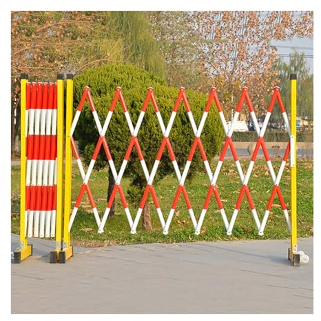 ItzZa Mit Rollen, klappbarem Sicherheitstor zur Verkehrskontrolle, mobilem einziehbarem Einfahrtstor, tragbarem Scherentor