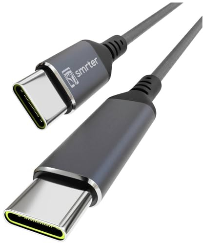 Smrter USB-C® Kabel USB 2.0, Anthrazit, 0.4 m, OTG-Funktion, Rund, Stoff-Ummantelung