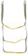 Marine Rope Ladder Foldable 3 Steps Strong Load Bearing Inflatable Boat Rope Ladder for Canoeing Kayak Motorboat