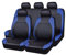 RPSRLS Auto Sitzbezüge Sets für Ford Fiesta MK6 2002 2003 2004 2005 2006 2007 2008, Autositzbezüge Schonbezüge Sitzschoner Innenraum Zubehör,Treasure Blue