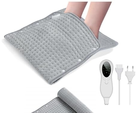 CYFIE Fußwärmer & Heizkissen Elektrisch 2 IN 1,43 x 85cm Wärmekissen mit 10 Temperaturstufen,Fusswärmer 30-70℃ Schnelle Erwärmung und Automatische Abschaltung,Wärmekissen für Füße, Rücken, Unterleib