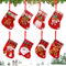 FainFun Nikolausstiefel Set, 8 Stück 16 * 12CM Weihnachtsstrumpf Deko Set, Nikolaussocken aus Jute Stoff, Weihnachtsstrumpf für Kamin, Nikolausstiefel Deko Rentier, Weihnachtsmann, Bär, Schneemann