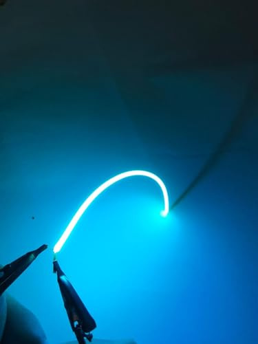 Flexibles Glühfaden, 38 mm, 60 mm, 80 mm, 95 mm, 130 mm, 145 mm, 185 mm, 255 mm, 300 mm, 450 mm, LED-Glühfaden, LED-Perlendiode, Lichtzubehör (2 Stück), 360 mm, flexibles Filament – Eisblau – 3 V