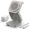 Charging Station, AC Island 5 in 1 Wireless Charging Station for iPhone 16 Pro/16/15/14/13/12, Mag-Safe Charger, Fast Wireless Charging Stand for Airpods, Apple Watch Series 10 - (Titanium Grey)