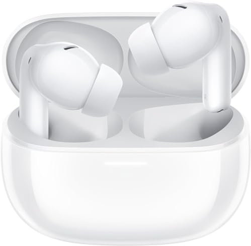 Xiaomi Redmi Buds 5 Pro | Auriculares Inalámbricos Bluetooth con Cancelación de Ruido | Cascos Inalámbricos con 10h de Duración | Headphones con Triple Micrófono | Audífonos Blanco