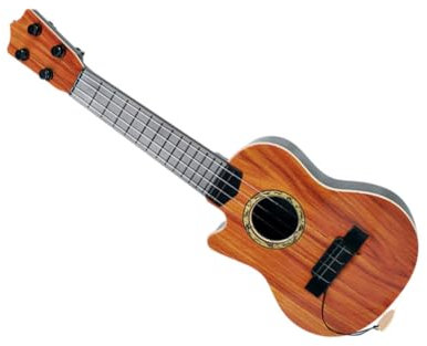 Hohopeti Pädagogisches Kindergitarrenspielzeug Mini-Kunststoff Simuliertes Instrument Frühes Lernspielzeug Gitarren Für Kleinkinder