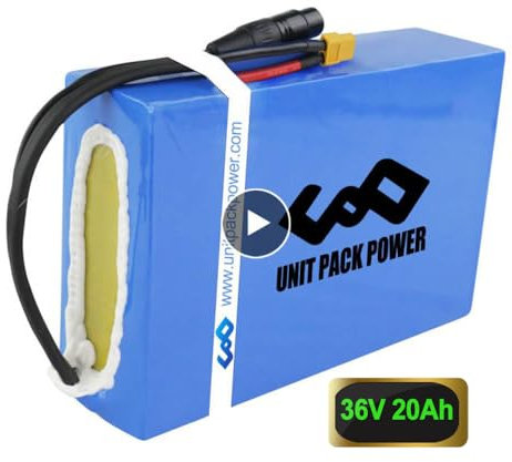 Batteria 36v 20ah - 36volt Batteria litio per kit ruota bici elettrica E scooter moto triciclo 250W 500W/con BMS e EU caricabatterie, XT60
