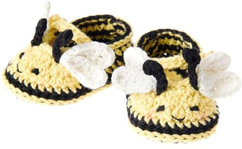 Rico Design Ricorumi Häkelset Baby Booties – Ideal für die Herstellung niedlicher Babyschuhe, für kreative Mama DIY-Projekte Biene