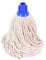 Cotton Mop Heads Replacement High-Absorbency Mop Heads with Plastic Socket Mop for Wet & Dry Floor Cleaning Mop | Universal Fit for Home & Commercial Mop Refills Use (Screw-In)