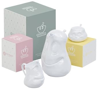 Kaffeekränzchen-Set 3-tlg. weiß 1 Bundle Kanne + Milchkännchen + Zuckerdose