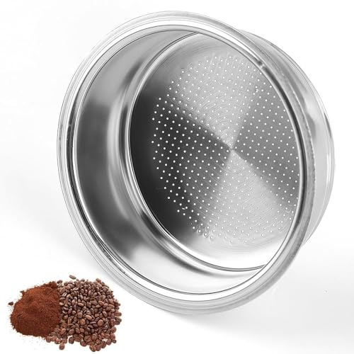 Wefaly - Filtro per caffè, in acciaio inox, riutilizzabile, per macchine da caffè Delonghi Dedica (1 tazza: 8-10 g)