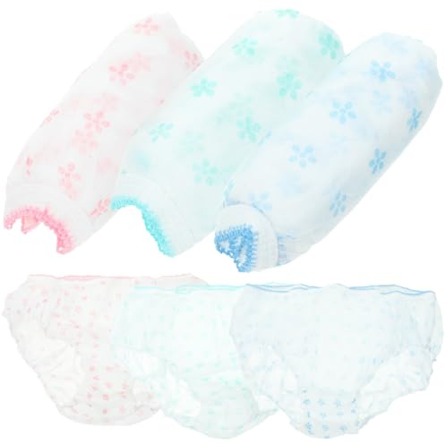 Alipis Lot de 7 Culottes de Maternité Jetables pour Femmes, Respirantes, Imprimées Et en Non-tissé, Douces Et Confortables, Idéales pour La Grossesse, Le Post-Partum, Les Voyages Et Le Quotidien.