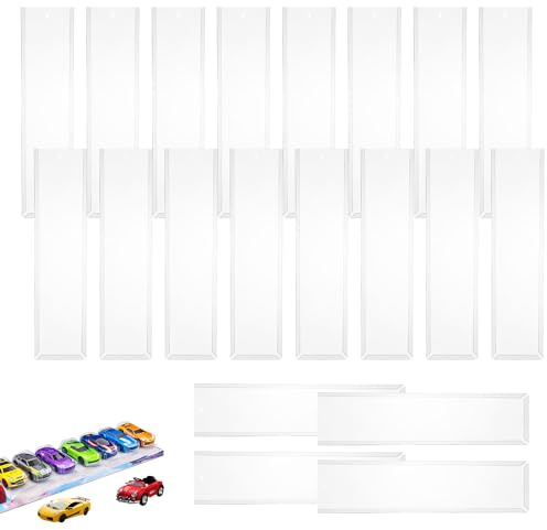 20PCS Compatible with Hot Wheels Display Case Transparent Case for Hot Wheels Storage Toy Car Storage Display Shelf Practical Model Car Display Case Wall Mount(11.2*42.5cm)