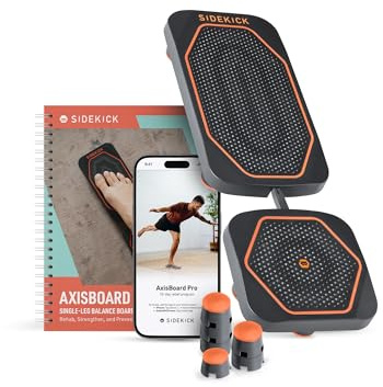 SIDEKICK | AxisBoard Balance Board for Foot & Ankle Rehab | PT Training System with Exercise Programs for Plantar Fasciitis, Achilles Pain & Ankle Sprains | Sidekick App + Guide Included