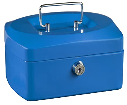 Idena 50027 - Cassetta per contanti 6, dimensioni 155 x 120 x 90 mm, colore blu, 1 pz.