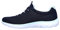 Skechers Damen Summits Sneaker, Navy Mesh Aqua Trim, 35.5 EU
